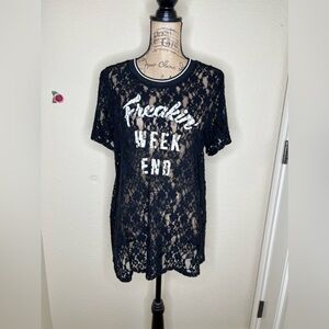 Lane Bryant Lace Tee